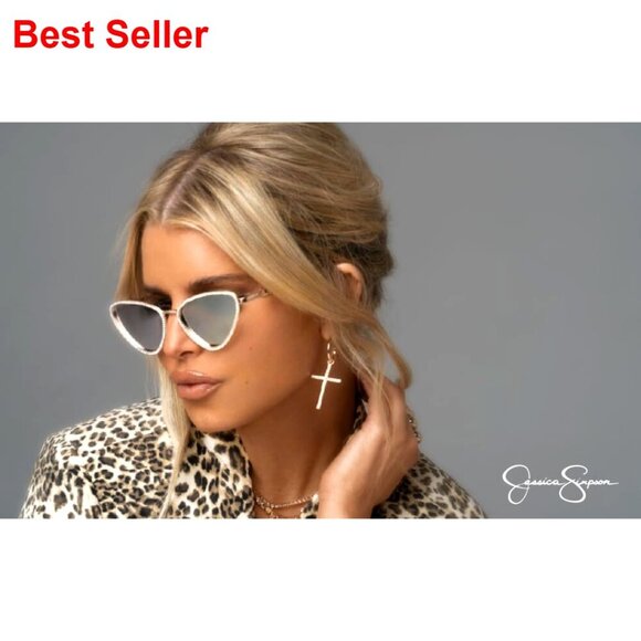 Oversized Butterfly Sunglasses with UV400 Protection, Lightweight Frames main image 2